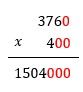 Multiplicación con cifras cero al final
