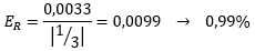 Ejemplo error relativo