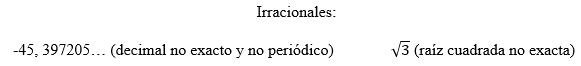 Ejercicio 1 irracionales