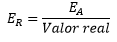 Error relativo